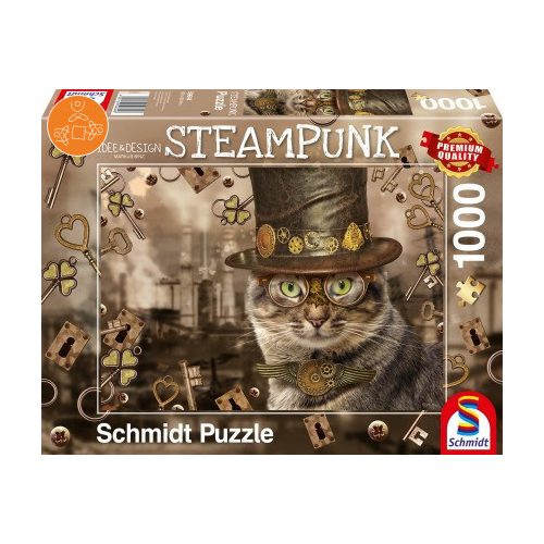 Steampunk cat, 1000 db (59644) - Puzzle - Kirakó