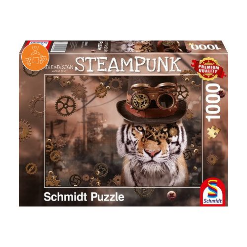 Steampunk tiger, 1000 db (59646)  - Puzzle - Kirakó
