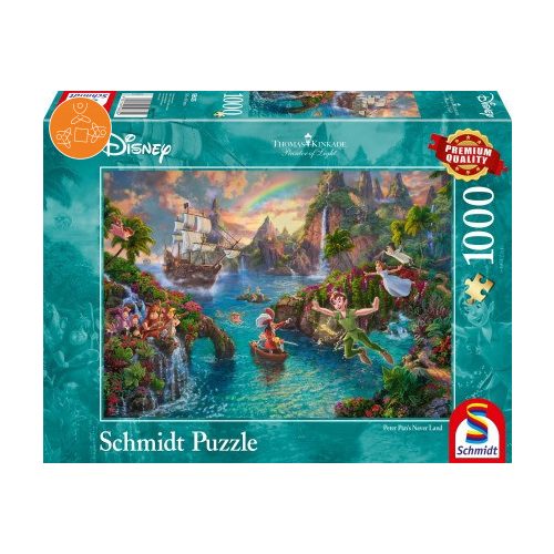 Disney, Peter Pan, 1000 pcs (59635)  - Puzzle - Kirakó