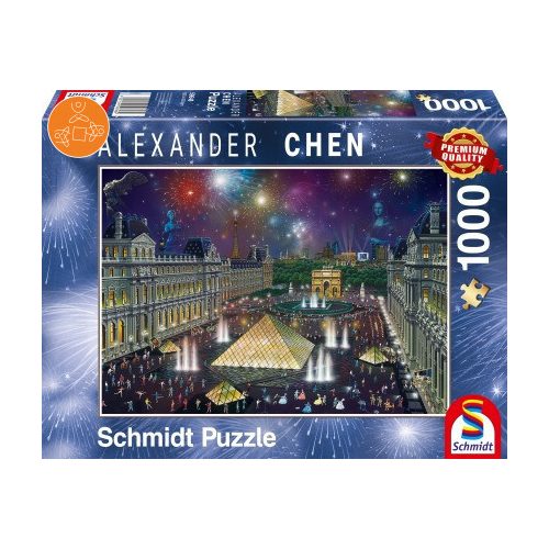 Fireworks at the Louvre, 1000 db (59648)  - Puzzle - Kirakó