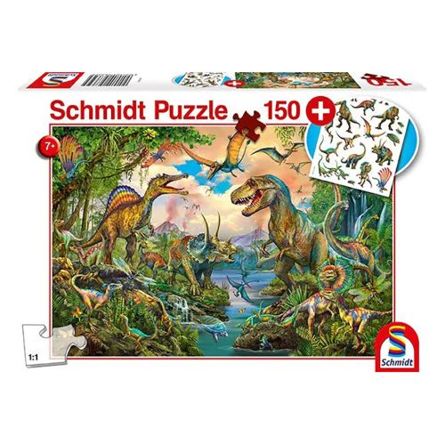  Schmidt Spiele Wild dinosaurs (tattoo), 150 db (56332) Gyerek Kirakó