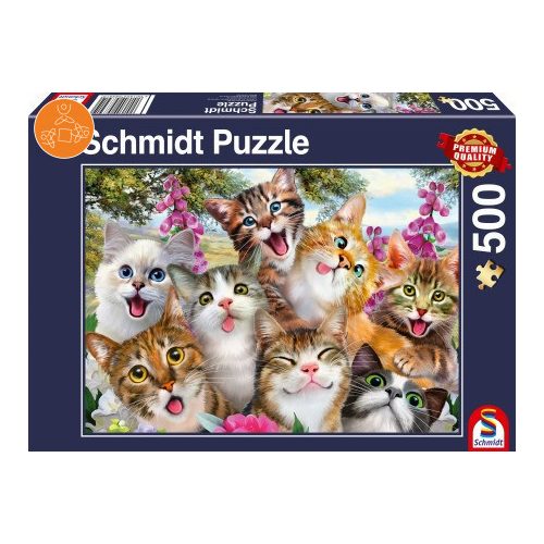 Cat Selfie, 500 db (58391)  - Puzzle - Kirakó