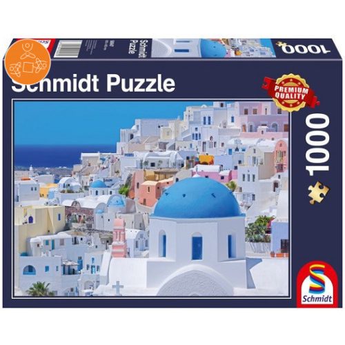 Santorini, Cyclades, 1000 pcs (58947)  - Puzzle - Kirakó
