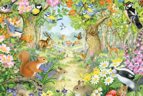 Schmidt Spiele Animals in the forest, 100 db (56370) Gyerek Kirakó