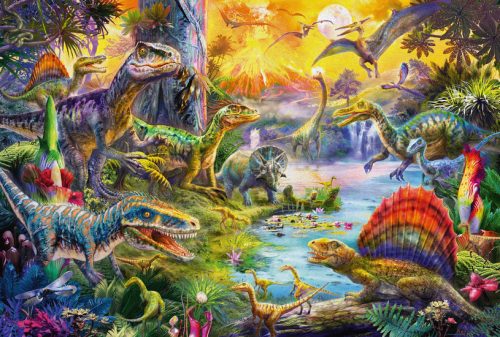 Schmidt Spiele Dinosaurs (set of figurines), 60 db (56372) Gyerek Kirakó