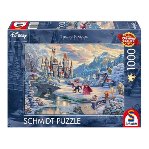  Schmidt Spiele Disney, Szépség és a Szörnyeteg téli varázsa 1000 db (59671) Kirakó