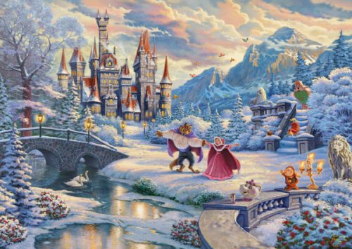 Schmidt Spiele Disney, Szépség és a Szörnyeteg téli varázsa 1000 db (59671) Kirakó