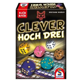   Schmidt Spiele Clever hoch Drei (49384) Clever cubed társasjáték (88411) (Magyar játékszabállyal)