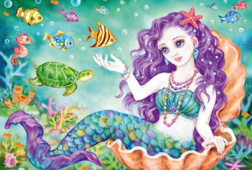 Schmidt Spiele Princess, fairy and mermaid 3x48 db (56376) Gyerek Kirakó