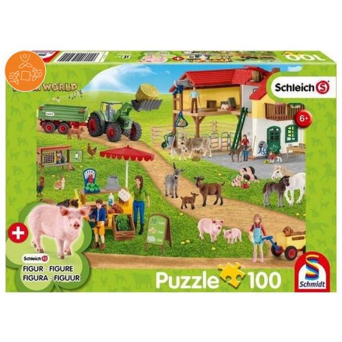 Farm World, Farm and farm shop, 100 db (56404) - Puzzle - Kirakó