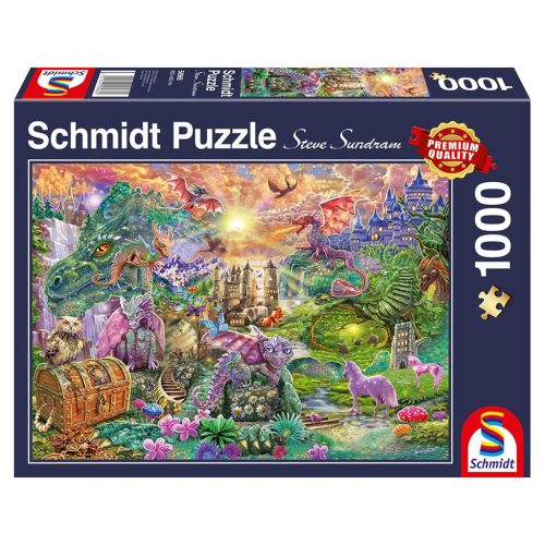  Schmidt Spiele Enchanted dragon kingdom, 1000 db (58966) Kirakó