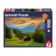 Schmidt Spiele Sunset over the mountain village of Wamberg, 1500 db (58970) Kirakó