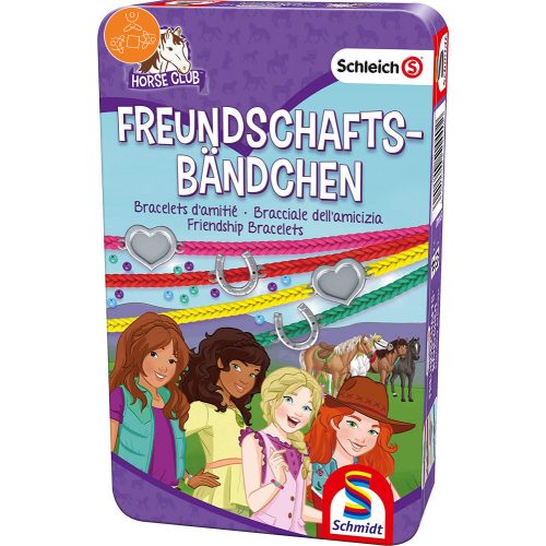 Schleich Horse Club, Friendship bracelets - fémdobozban (51440) - Társasjáték