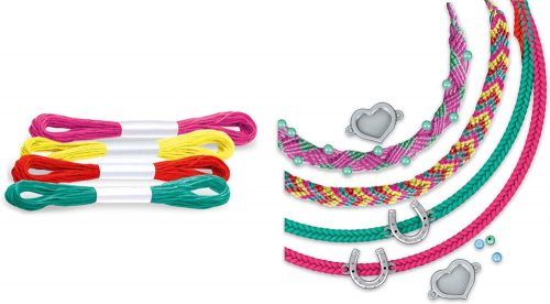 Schmidt Spiele Schleich Horse Club, Friendship bracelets,  társasjáték fémdobozban (51440) 