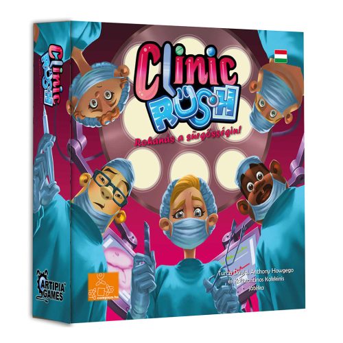 Gamer Café Clinic Rush - Rohanás a sürgősségin! társasjáték 