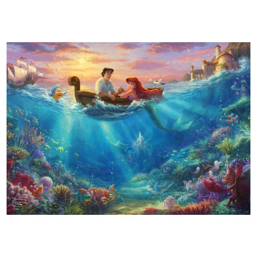 Schmidt Spiele Disney, A kis hableány és Erik herceg 500 db (59927) Kirakó
