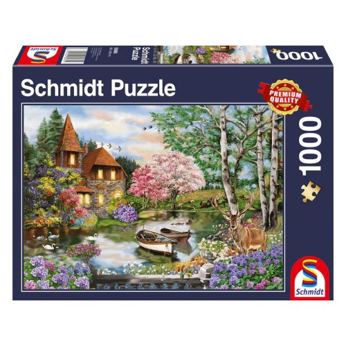 Ház a Tónál Puzzle, 1000 db (58985)