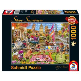 Schmidt Spiele Dog Crazy, 1000 db (59978) Kirakó