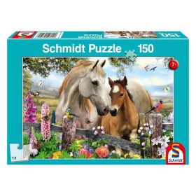 Schmidt Spiele Mare and foal, 150 db (56421) Gyerek Kirakó