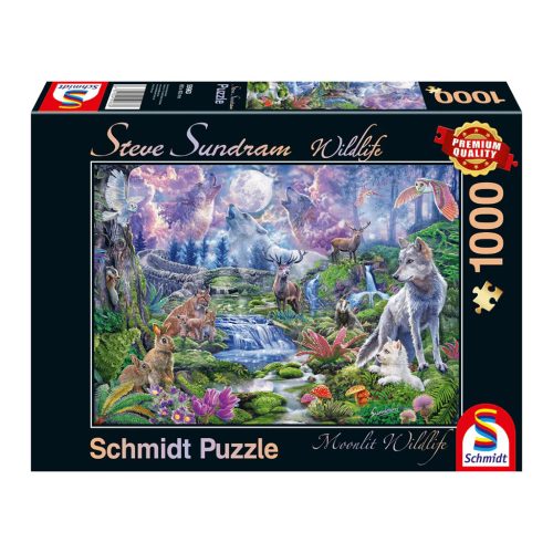  Schmidt Spiele Moonlit Wildlife, 1000 db (59963) Kirakó