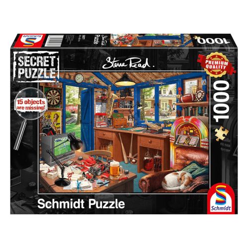  Schmidt Spiele Steve Read: Apa műhelye, Secret Puzzle, 1000 db (59977) Kirakó