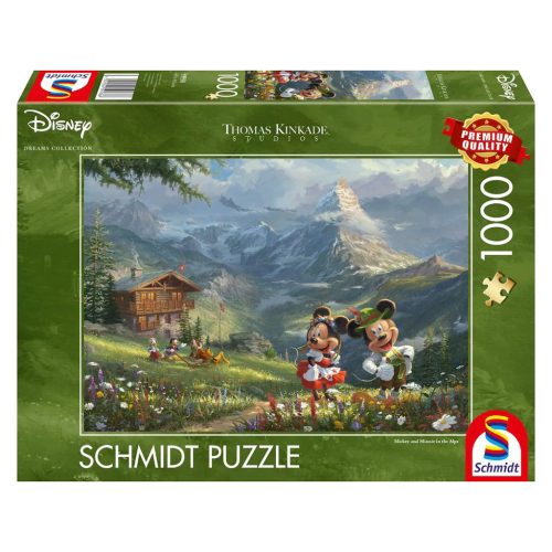  Schmidt Spiele Disney, Mickey & Minnie az Alpokban 1000 db (59938) Kirakó