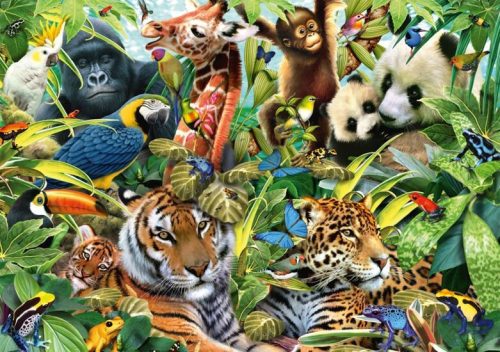 Schmidt Spiele Colorful animal kingdom, 1500 db (57385) Kirakó