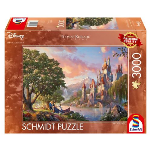  Schmidt Spiele Disney, Szépség és a Szörnyeteg - Belle Varázslatos Világa 3000 db (57372) Kirakó