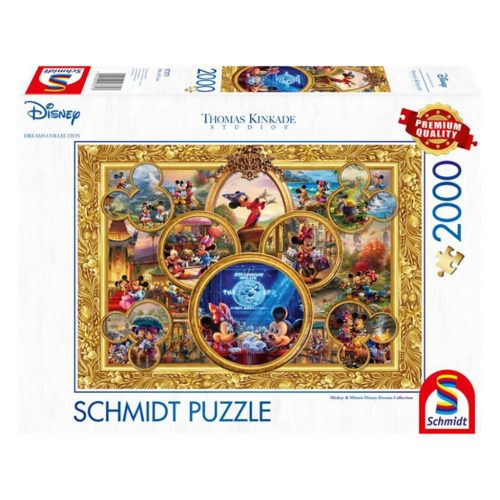  Schmidt Spiele Disney, Álom Kollekció - Mickey & Minnie 2000 db (57371) Kirakó