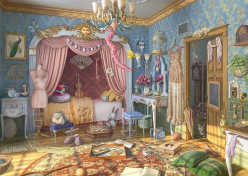Schmidt Spiele June's bedroom, Secret Puzzle, 1000 db (59976) Kirakó