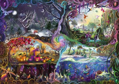 Schmidt Spiele Portal of the Four Realms, 1000 db (57587) Kirakó