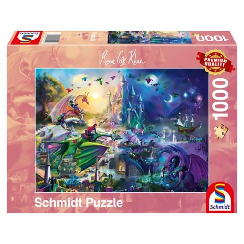 Schmidt Spiele Nightly dragon competition, 1000 db (57585) Kirakó