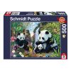  Schmidt Spiele Panda family at the waterfall, 500 db (57380) Kirakó