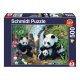  Schmidt Spiele Panda family at the waterfall, 500 db (57380) Kirakó