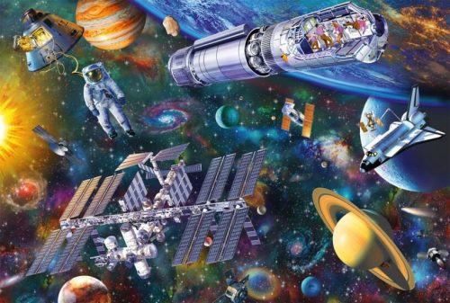 Schmidt Spiele Space fun, 100 db (56455) Gyerek Kirakó