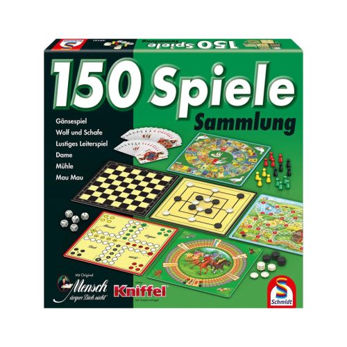 Schmidt Spiele 150er Spielesammlung grün  (49141) Társasjáték 