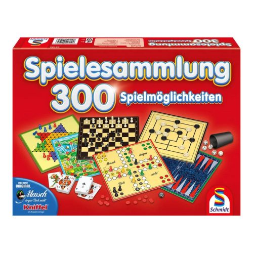 Schmidt Spiele 300er Spielesammlung rot (49195) Társasjáték 