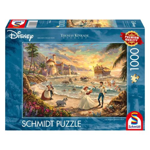  Schmidt Spiele Disney, The Little Mermaid Celebration of Love, 1000 db  (58036) Kirakó 