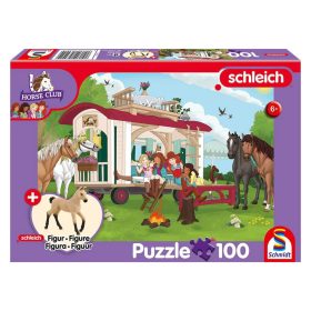   Schmidt Spiele Horse Club, Campfire at the Caravan, 100 db (Hanoverian foal) (56463) Gyerek kirakó 