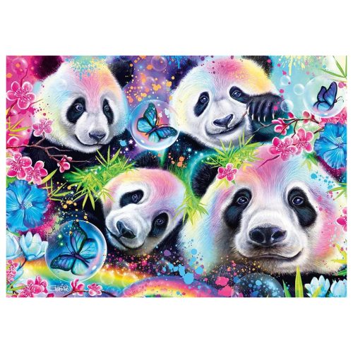 Schmidt Spiele Neon Rainbow Pandas 1000 db (58516) Kirakó 
