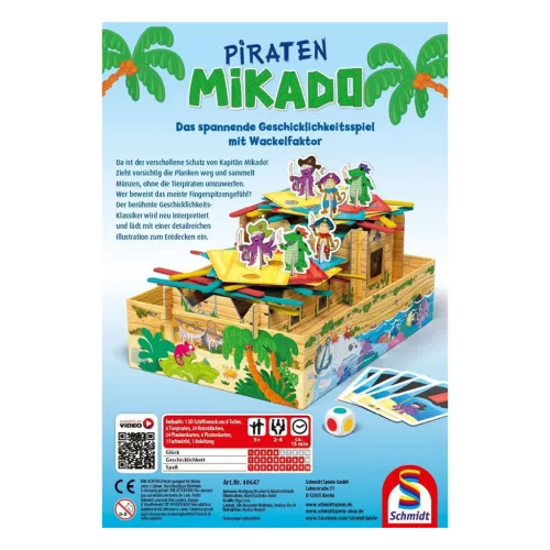  Piraten-Mikado (40647) Gyerekjáték - Schmidt Spiele