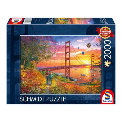  Schmidt Spiele Walking to the Golden Gate Bridge 2000 db (59773) Kirakó 