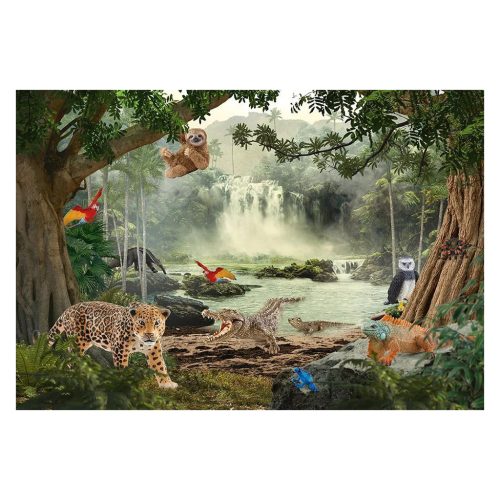 Schmidt Spiele Wild Life, In the Rainforest, 100 db (crocodile cub) (56467) Gyerek kirakó 