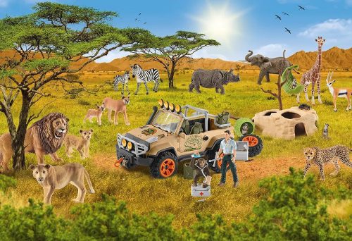Schmidt Spiele Wild Life, In the Savannah, 60db (lion cub) (56466) Gyerek kirakó 