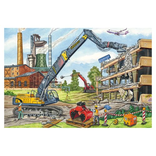 Schmidt Spiele At the building site (56520) 3x48 db  Gyerek kirakó 