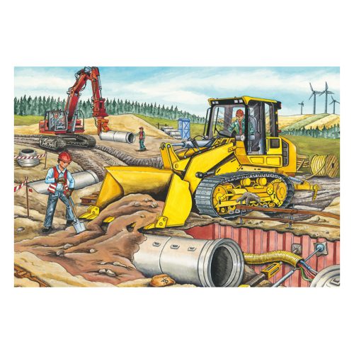 Schmidt Spiele At the building site (56520) 3x48 db  Gyerek kirakó 