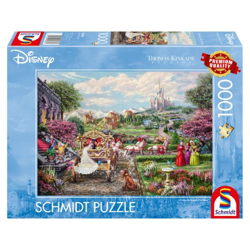  Schmidt Spiele Disney, Cinderella Happily Ever After (58038) 1000 db Thomas Kinkade Kirakó 