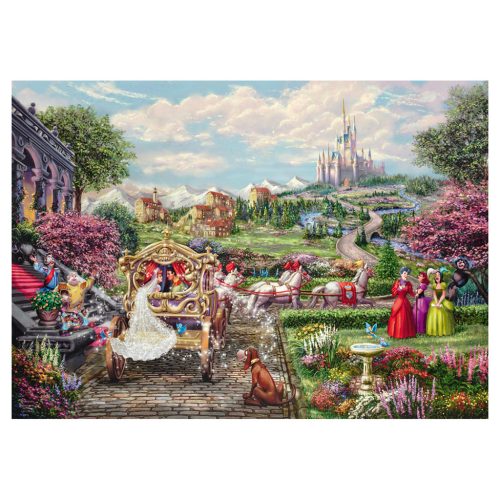 Schmidt Spiele Disney, Cinderella Happily Ever After (58038) 1000 db Thomas Kinkade Kirakó 