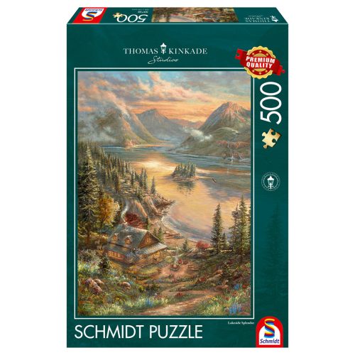  Schmidt Spiele Lakeside Splendor (59710) 500 db Thomas Kinkade Kirakó 