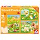  Schmidt Spiele My farmyard friends (56518) 3x24 db Gyerek kirakó 